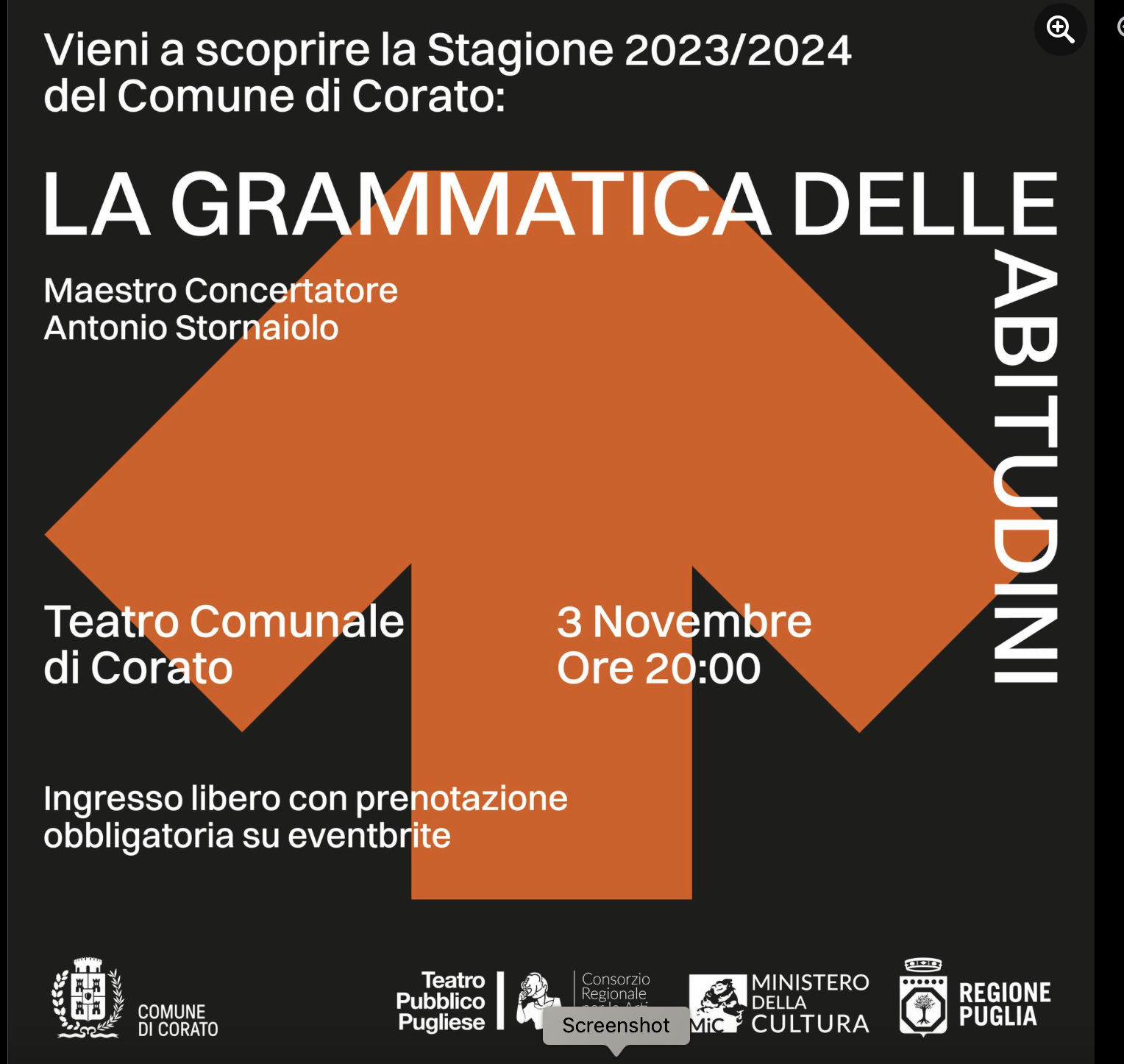 La grammatica delle abitudini - La stagione 2023/2024 (Corato) -  VentiperQuattro